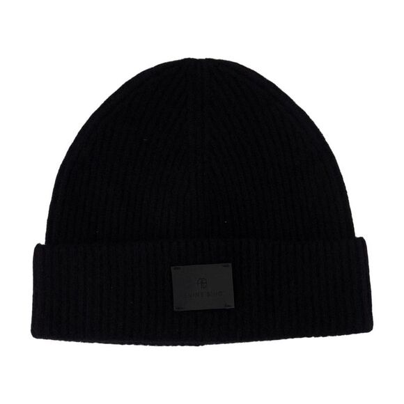 Anine Bing Accessories - Carley Beanie - ANINE BING - Cashmere - Black
